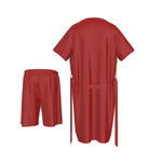 Load image into Gallery viewer, Po pt 1 Collarless Silk Pajamas 2 Piece Suit
