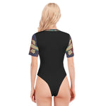 Load image into Gallery viewer, LeeOn` Women&#39;s O-neck Short Sleeve Bodysuit
