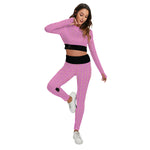 Load image into Gallery viewer, Kim Series Pink Sport Set With Backless Top And Leggings
