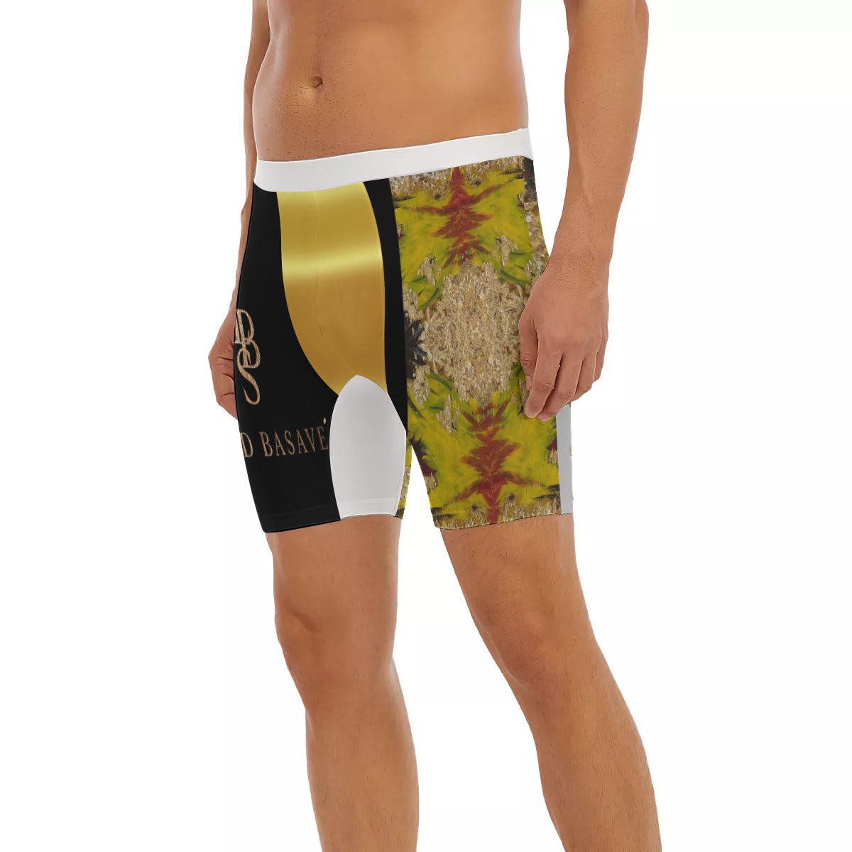 All-Over Print Men's Long Boxer Briefs