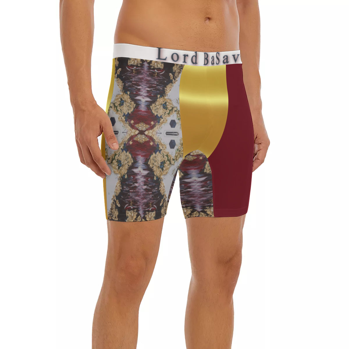 All-Over Print Men's Long Boxer Briefs