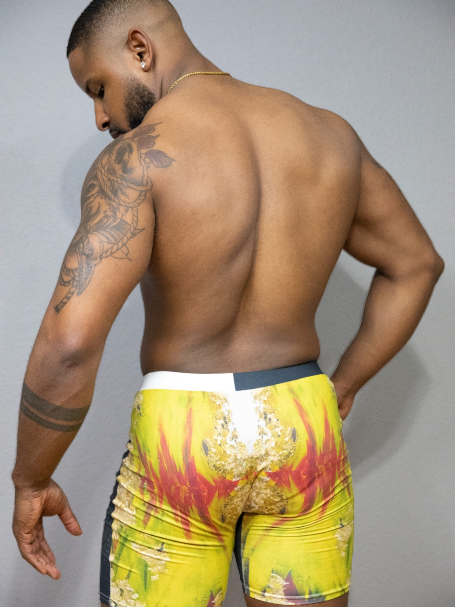 Tux Gold Men's Long Boxer Briefs